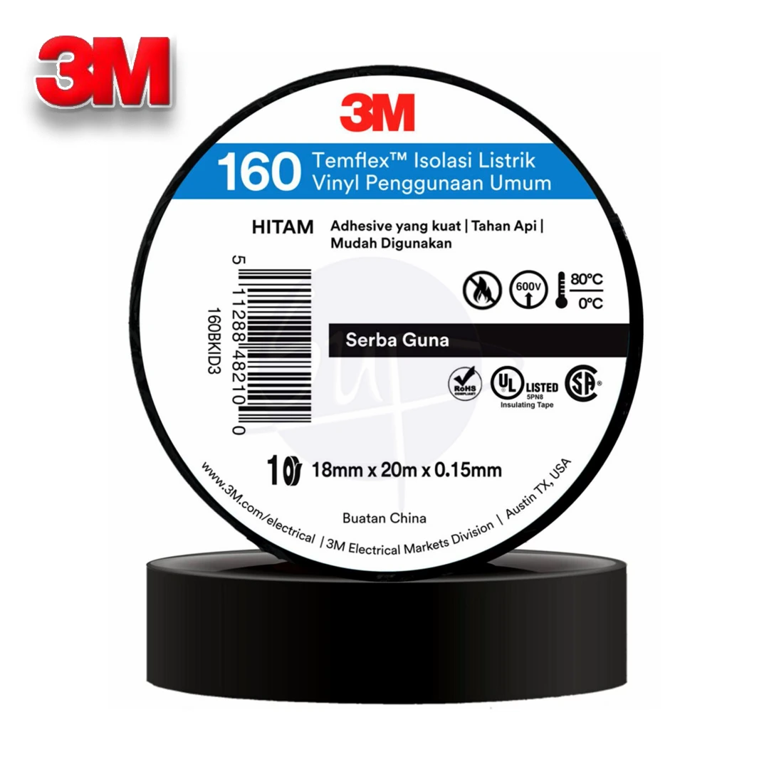 3M TEMFLEX 160 VINYL ELECTRICAL TAPE